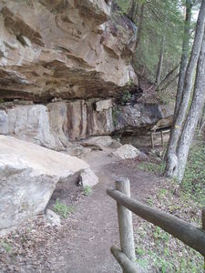 The trail is very unique and lots of fun. It takes you right over the top of the falls.