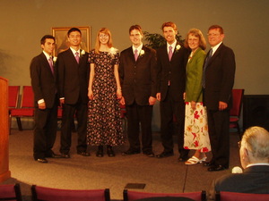 OHC Graduates, with Dr and Mrs Clark, OHC President and Principle.