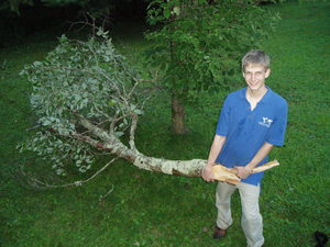 We're just thankful that big thing didn't hit the house!