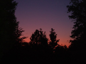 Beautiful sunset Daniel and I watched from our porch swing.