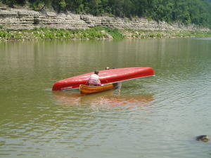 It was a warmer day, and we stopped part-way to play around in the water.