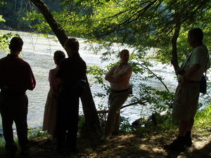 Another Sabbath afternoon hike, this time along the Cumberland river on the other side of the falls.