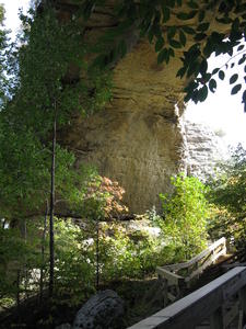 View from under the arch.