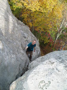 Erick looking for things to photograph.