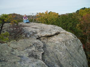 Kristina enjoying the view.