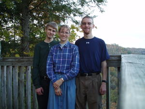 The end of the trail.... we're tired, but happy! It was a strenuous 6 mile hike, but very pretty and lots of fun!