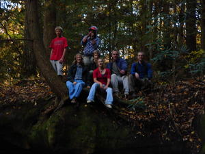 All the youth up on top of the arch. 
L-R Jimmy, Kristina, Daniel, Lynn (standing), Danielle, Andrew, and Erick.