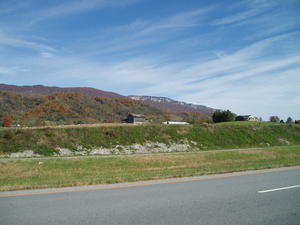Our first glimpse of White Rocks, the ridge we were about to climb.