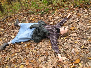 But the climb was tough for Kristina!