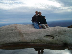 The backpack served as an interesting tripod for this picture! Not too bad!