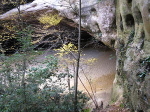 Our first views of sand cave.