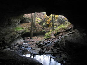 This is taken from just inside the cave, looking back out the entrance.