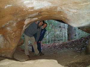 One of the little arches, inside the big arch.