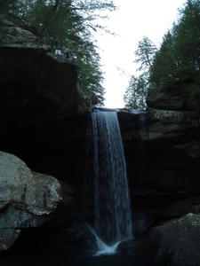 Fred and Daniel at the top of the falls. (on left)