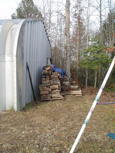 And this is the other half of the wood stacked.