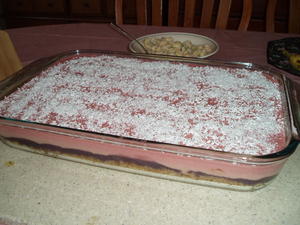 Cherry pudding for Sabbath breakfast.