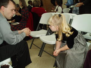 Robert having a blast with his little "shadow". :)