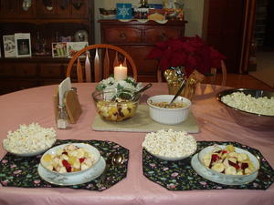 Another special Candlelit dinner together. We love having those!
