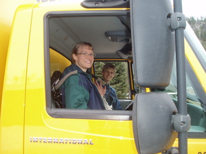 At last, we hit the road! Drove to Kettle Falls to say goodbye to Kristina's parents, then to Inchelium to get our photos from Tony and Sylvia.