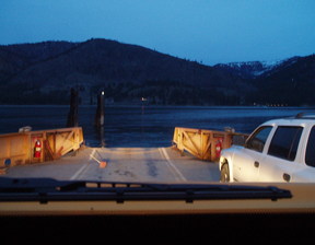 Leaving Inchelium, we crossed the Ferry and headed towards Kristina's old home in Addy. The whole Ferry shifted weight when we pulled onto it!