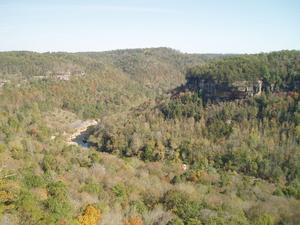 Here's a picture that was taken from one of the overlooks in the Big South Fork National Park, only about 25 minutes from our home. 