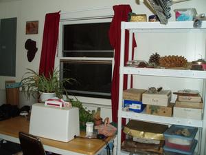 Here's the sewing table and nature collection.