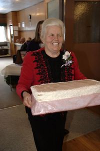 Rachel, who totally surprised us by making a cake!