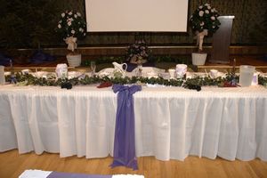 The Wedding Party table.