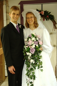 At the door of the Reception Hall.