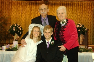 Kristina's adopted Grandparents, Boris and Rahela Vrbeta, who did SO much to help with our wedding, and she made Kristina's wedding dress!