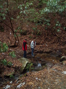 Joel and Marijke hiking.