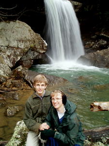Daniel and Kristina in front of Eagle Falls.