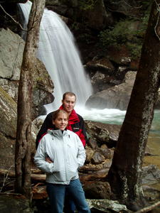 Joel and Marijke next to Eagle Falls.