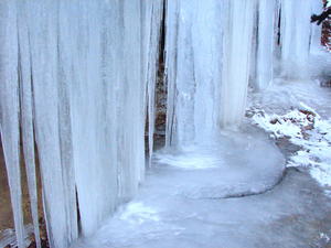 Closer view of the other side. The ripples in the ice were so neat!