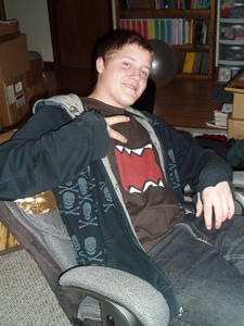 Chad visited us shortly after we got back.