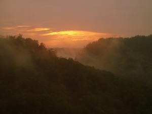 The sunset timed perfectly on our hike back--the colors were stunning!