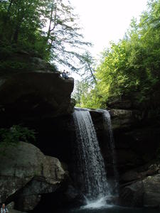 Daniel and Levi on top of Eagle Falls. (see how far the water has gone down?)