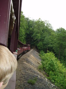 There's a raw tunnel just up ahead, right through a coal seam.