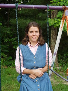 Elisabeth enjoying the swing.