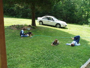 On Sabbath we had a house-full of company, and since it was SO hot, we decided Eagle Falls would be the coolest place to hike.