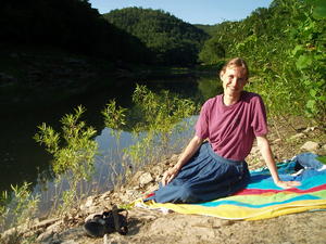 We also took a day for some "we-time". Daniel and I found a quiet little spot on the river near our place, and spent an afternoon swimming and resting in the peace and quiet without a soul in sight!