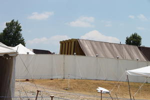 The Sanctuary replica was set up there, so they had tours going on all week. Levi enjoyed that!