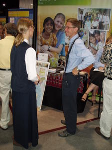 For my birthday, Daniel and I took a few hours to check out the booths. It was nice to see our friend Kristina pictured at one of them!