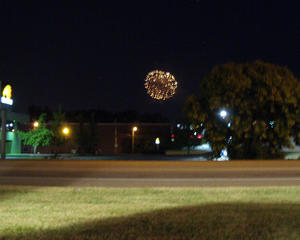 On our way home, 4th of July, we got to stop in Knoxville and see some firework displays!