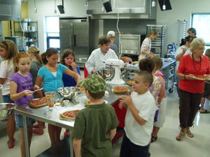 The kids really enjoyed the food...