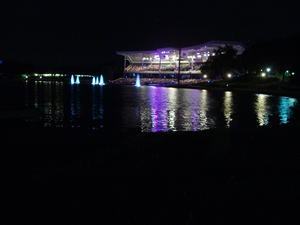 We ended by watching the firework display from the other side of the lake (away from the seating). We got a better view that way!