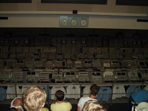 The actual computers used when the first space shuttle went off.