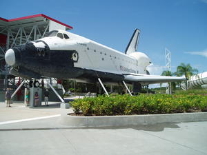 The space shuttle was fun to look at.