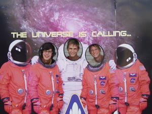 Our one and only chance to be in a space suit.... kind of, anyway ;)