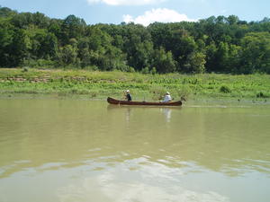 We had to get another canoe afternoon in, and this time the weather was cooler.